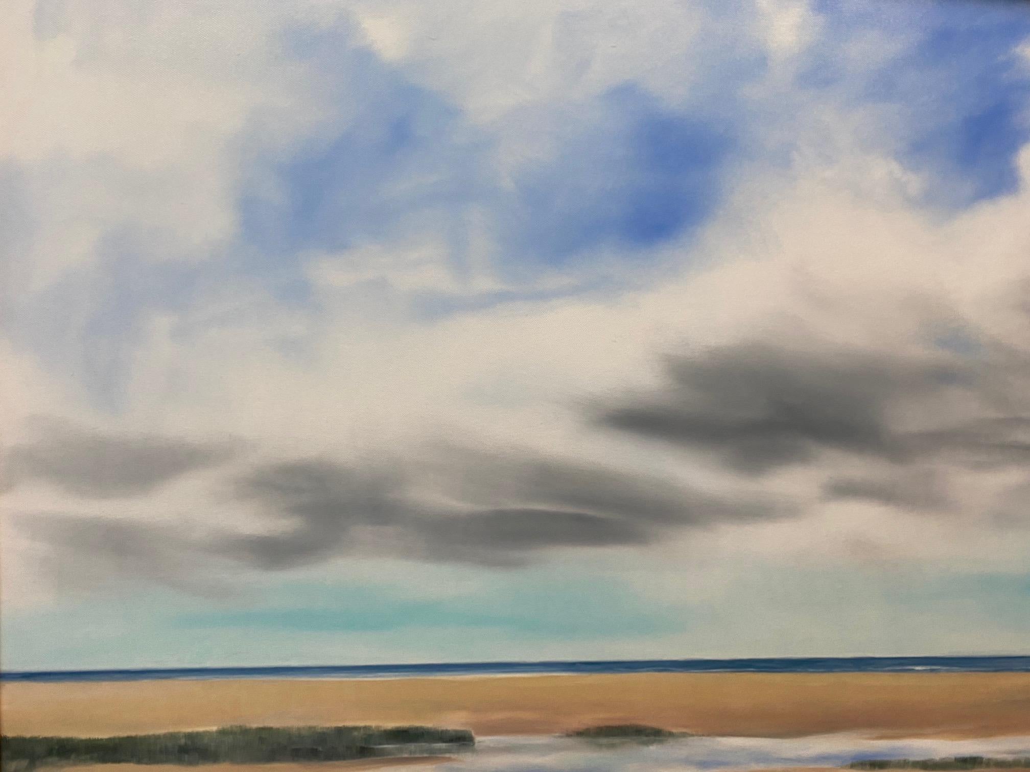 Cape Cod Dunes, original 36x48 contemporary marine landscape For Sale 1