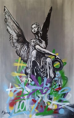 Angel XO, Painting, Acrylic on Canvas