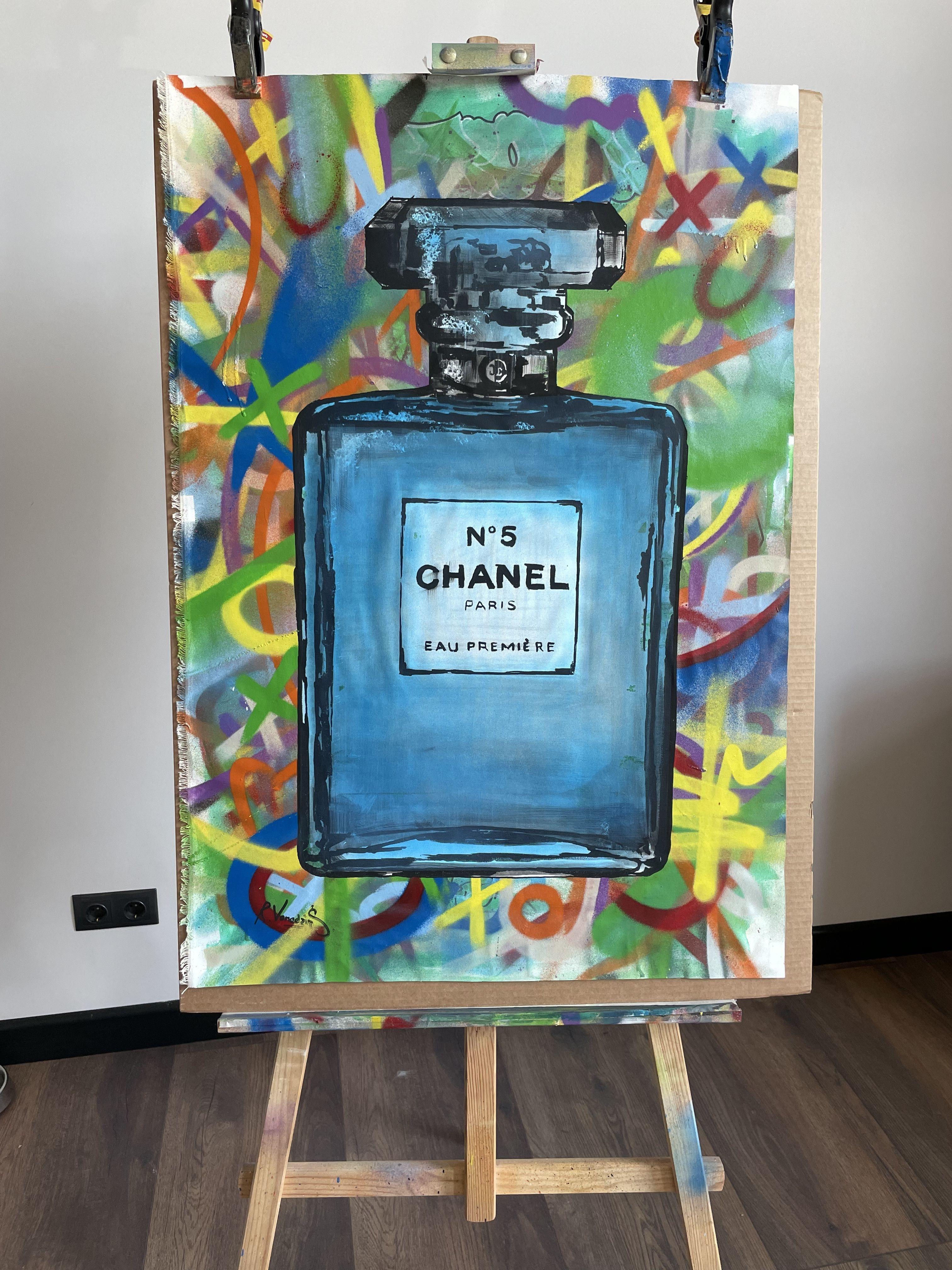 Chanel, Pittura, Acrilico su tela - Painting Pop Art di Rinalds Vanadzins