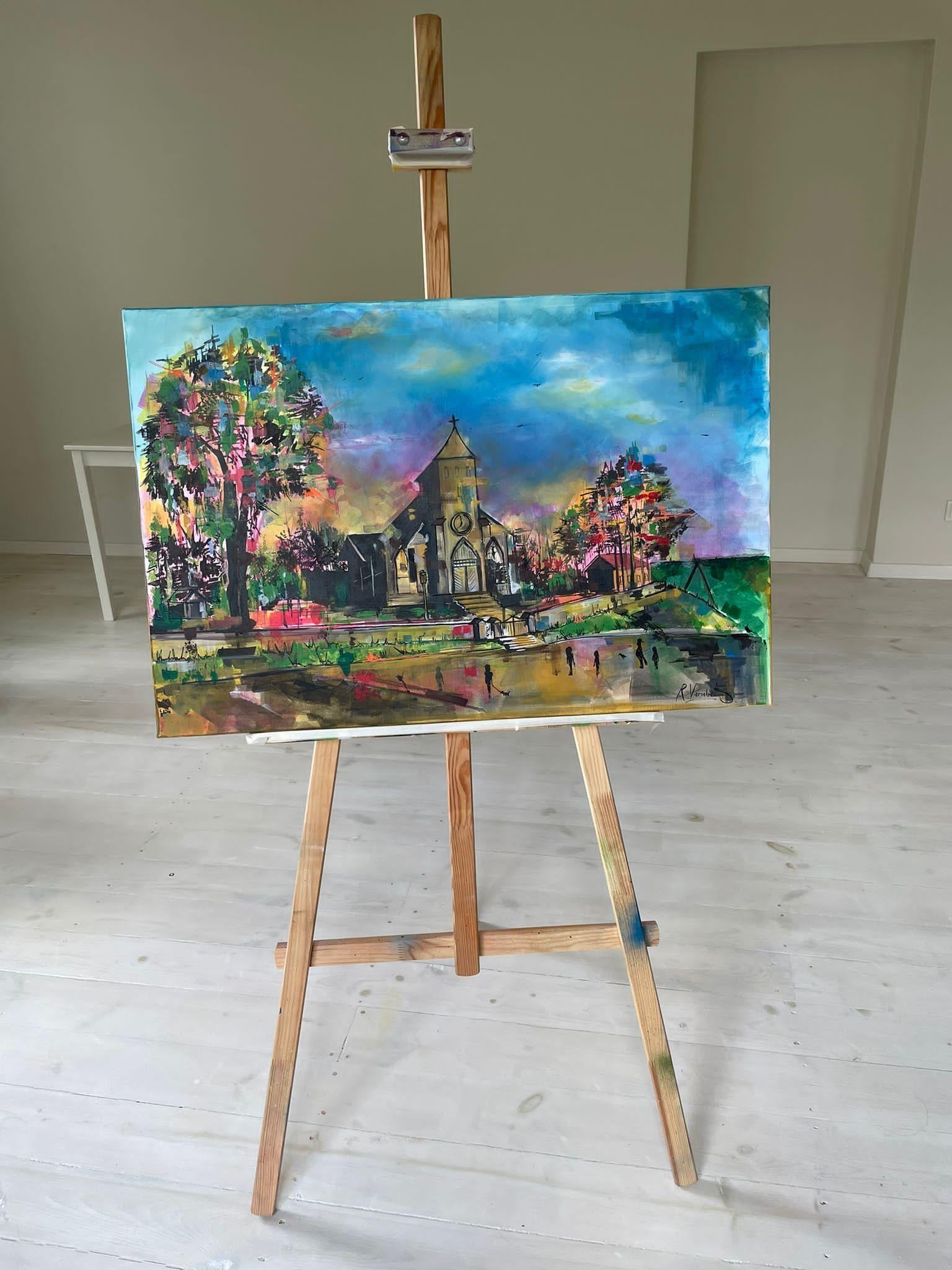 Creatore, Pittura, Acrilico su tela - Painting Espressionista di Rinalds Vanadzins