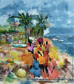 Insel, Gemälde, Acryl auf Leinwand