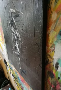 Pioggia, Pittura, Acrilico su tela