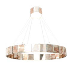 Ring 120 contemporary modern chandelier Pendant Lamp art glass Silvered