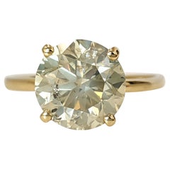 Anillo - 14 kt. Oro amarillo - 3,11ct. tw. Diamante (color natural) - IGI Anillo - 14 kt. Oro amarillo - 3,11ct. tw. Diamante (color natural) - IGI