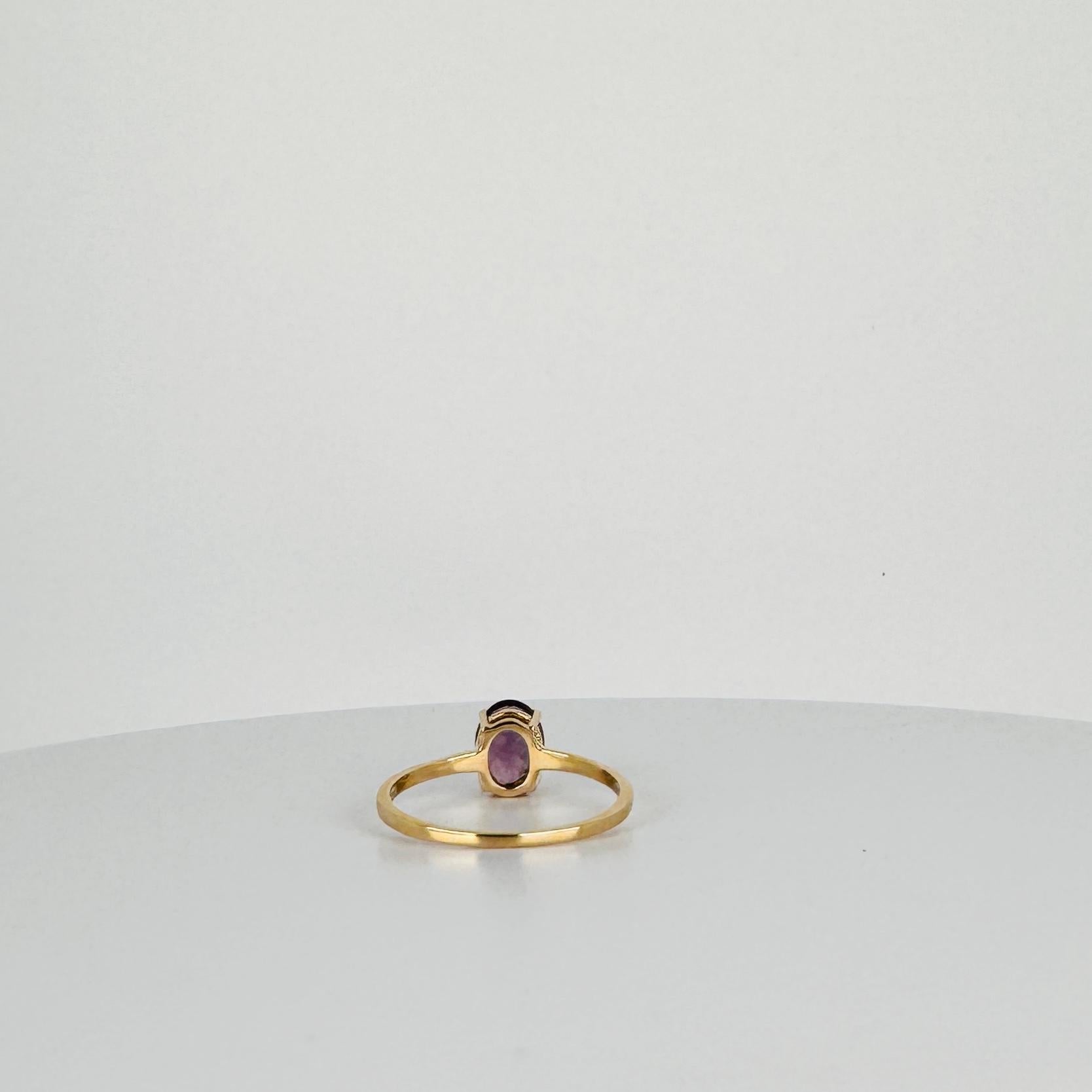 Women's Ring 14K gold with Spinel Mahenge 1.30 carat natural stone For Sale
