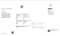 Bague - Or blanc 14 carats - 3,01 carats - Diamant naturel - IGI