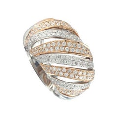 Ring: 1.65 Carat Diamonds in 18K Two-Tone Gold