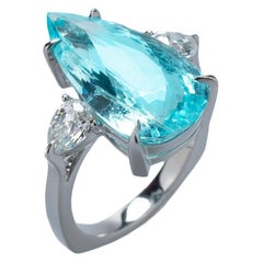 Paraiba Tourmaline 8, 60ct 18K White Gold Ring