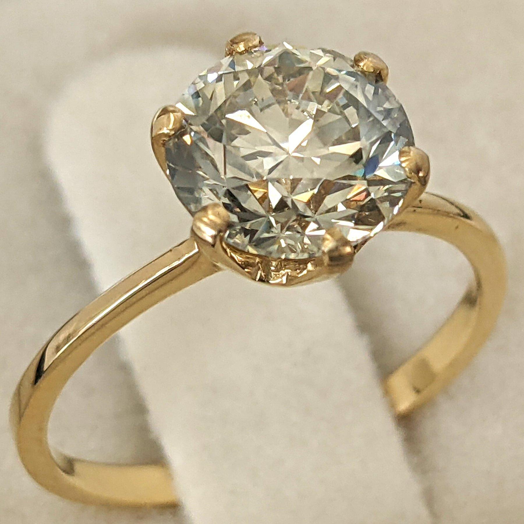 Anillo - 18 kt. Oro amarillo - 2,01 ct. tw. Diamante (color natural) - IGI en Nuevo estado para la venta en Ramat Gan, IL