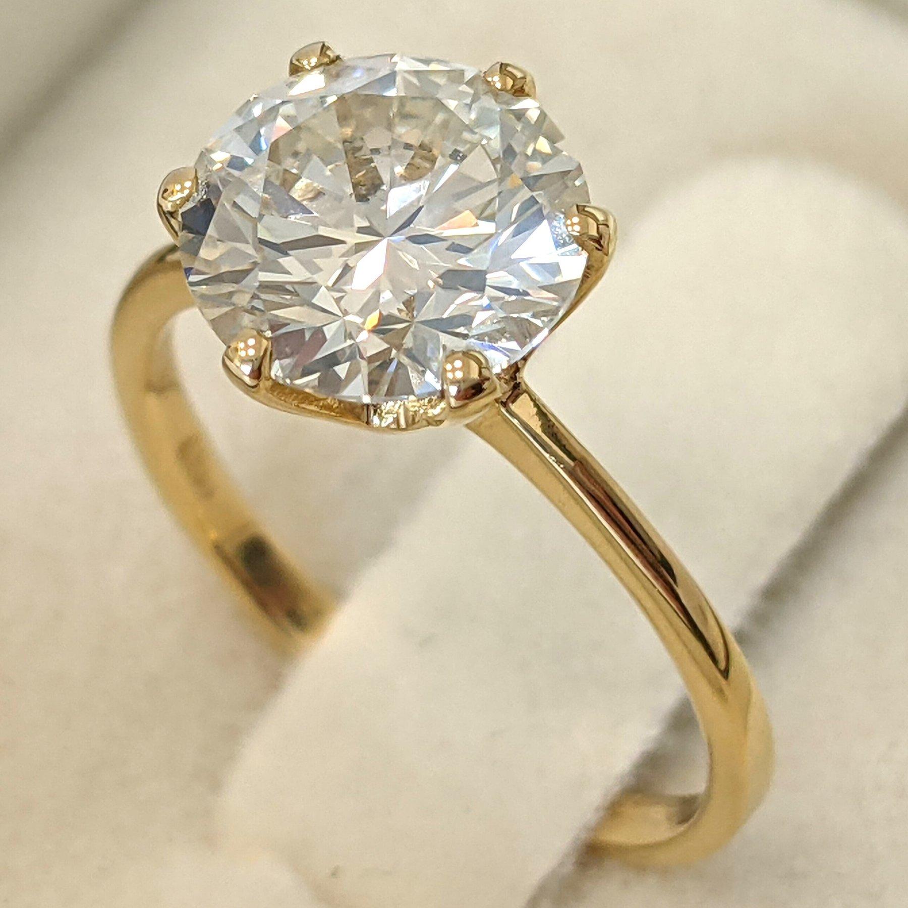 Bague - 18 kt. Or jaune - 2.17ct. tw. Diamant (de couleur naturelle) - IGI Neuf - En vente à Ramat Gan, IL