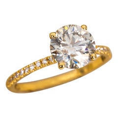 Bague - 18 kt. Or jaune - 2.23ct. tw. Diamant (naturel) - Diamant - GCI