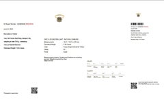 Anello - 18 kt. Oro giallo - 5.04 carati. Diamante (colore naturale) - IGI