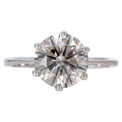 Anillo - Blanco 18K - 2.56ct - Diamante natural - IGI