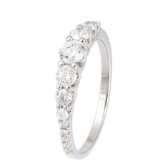 Ring 18 Karat Weißgold Diamant 0,77 Karat/17 Karat für Sie