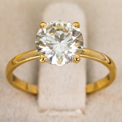 Anello - Giallo 18K - 2,05ct. - Diamante Nature - IGI