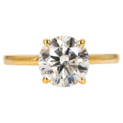 Anello - Giallo 18K - 2,05ct. - Diamante Nature - IGI