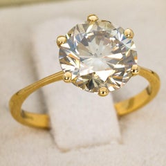 Anillo - Amarillo 18K - 3.01ct - Diamante natural - IGI