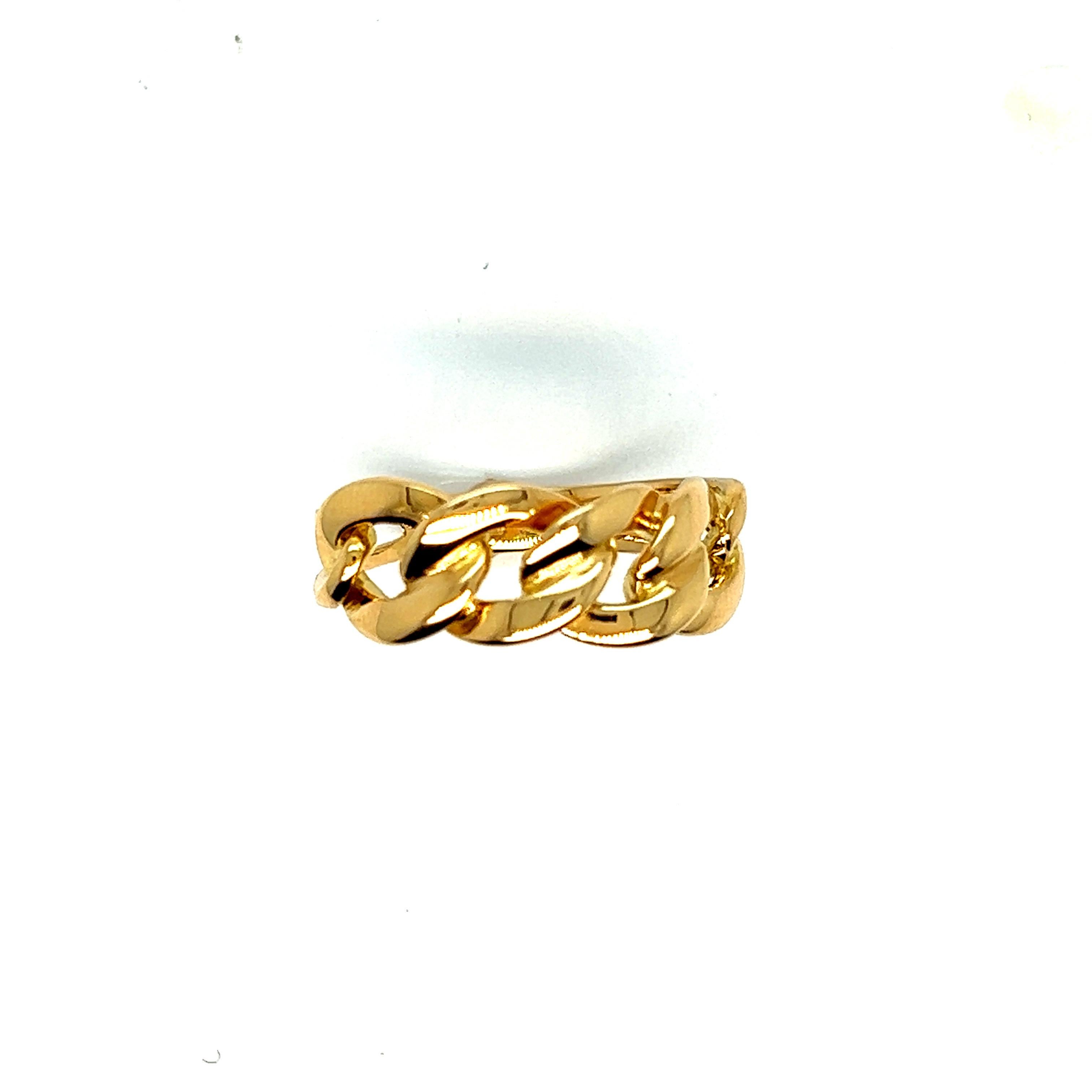 French Ring 4 Small Braided Rings Yellow Gold 18 Karat In New Condition For Sale In Vannes, FR