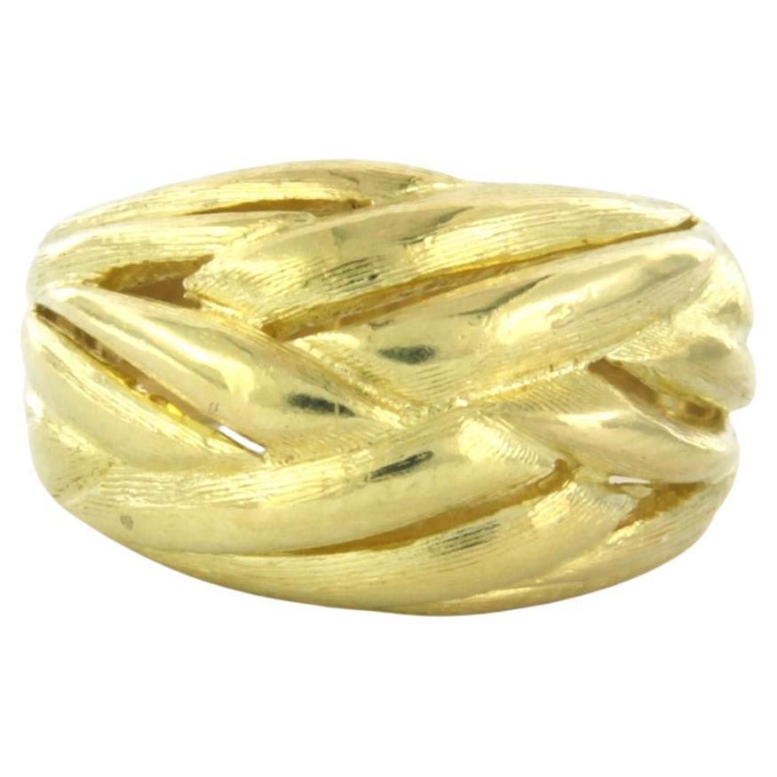 Ring 18k yellow gold For Sale