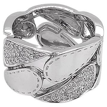 Ring 18kt White Gold & Diamonds drops For Sale