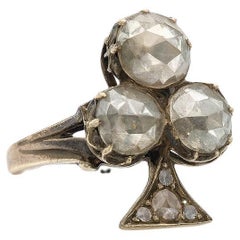 Bague 1930 avec diamants taillés en rose