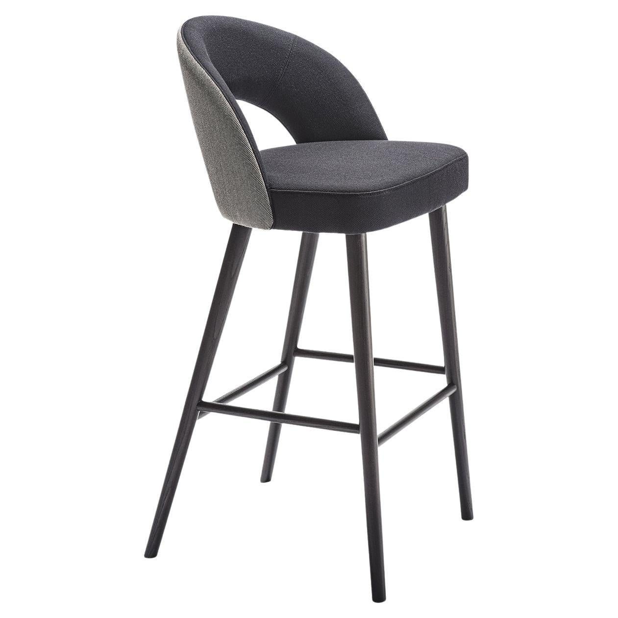 Ring 2-Tone Gray Bar Stool For Sale