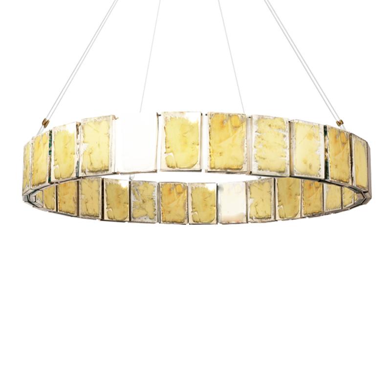 RING 80 contemporary Pendant Lamp Sabrina's Silvered Glass  In New Condition For Sale In Pietrasanta, IT