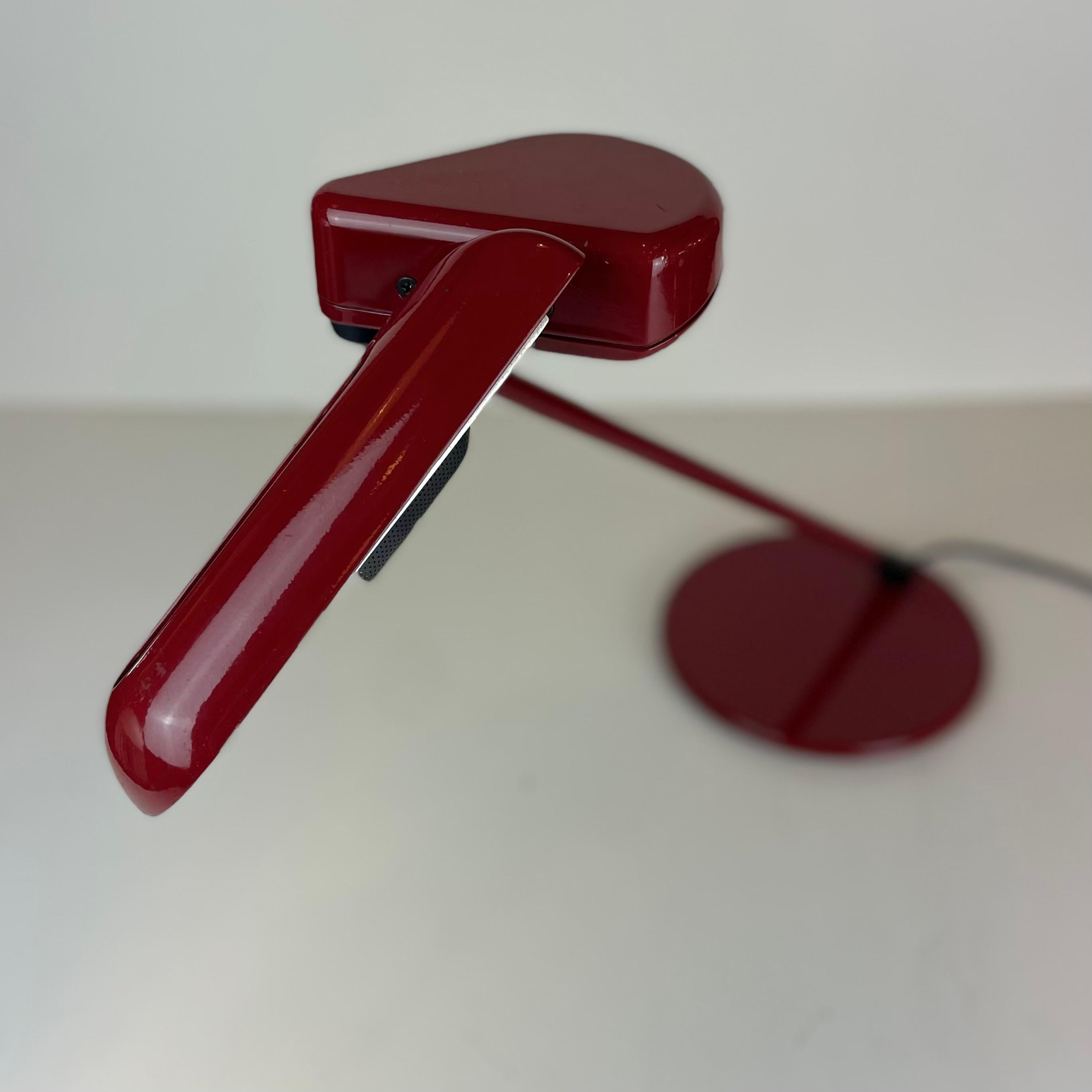 Enameled Ring A400, Desk Lamp by Bruno Gecchelin for Arteluce, 1979 For Sale