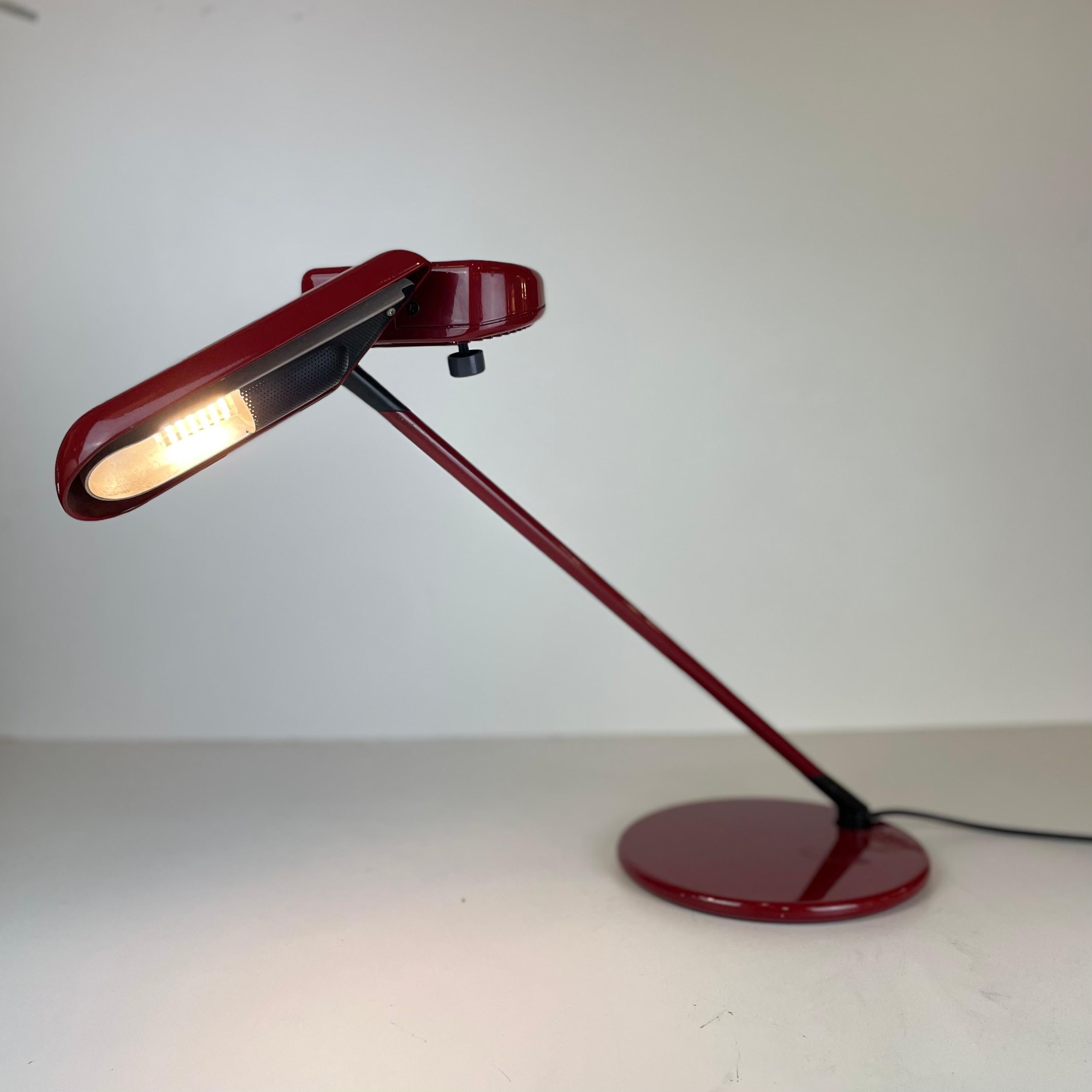 Metal Ring A400, Desk Lamp by Bruno Gecchelin for Arteluce, 1979 For Sale