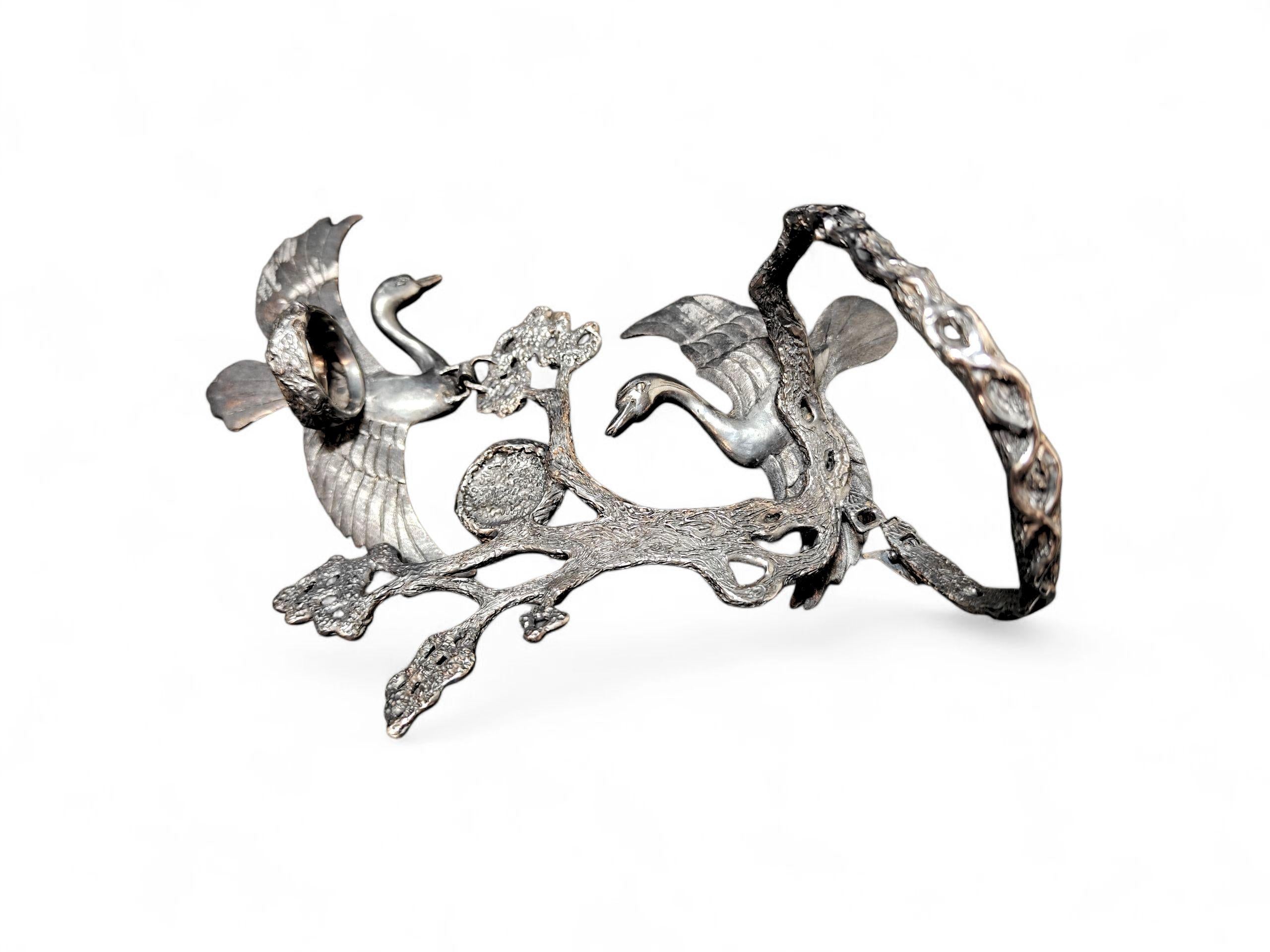 Artista Set di anelli e bracciali in argento 960, placcati in oro e con finitura anti appannamento di Konforti in vendita