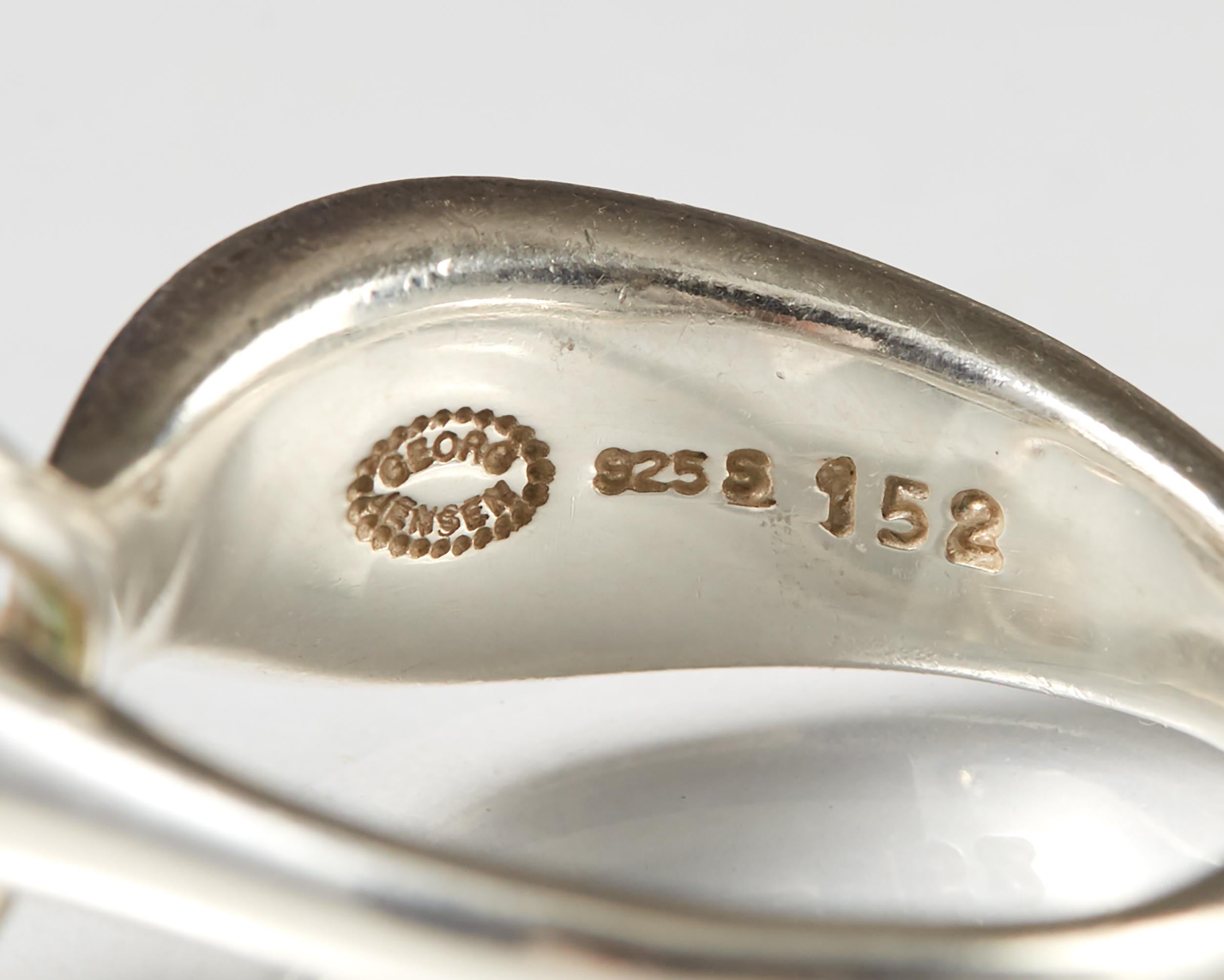 Ring, Anonymous, for Georg Jensen, Sweden, 1970s In Good Condition For Sale In Stockholm, SE