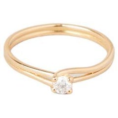 Ring Aristote in 18k gold with diamond