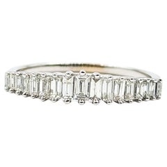 Ring Band Abgestufter Baguette Diamant Ring in 14k