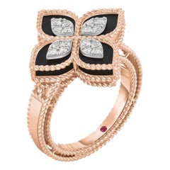 Ring Black Jade Princess Flower Roberto Coin 'ADV888RI1837'