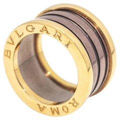 Bague BVLGARI B.ZERO 1 en or rose et cuivre Rome