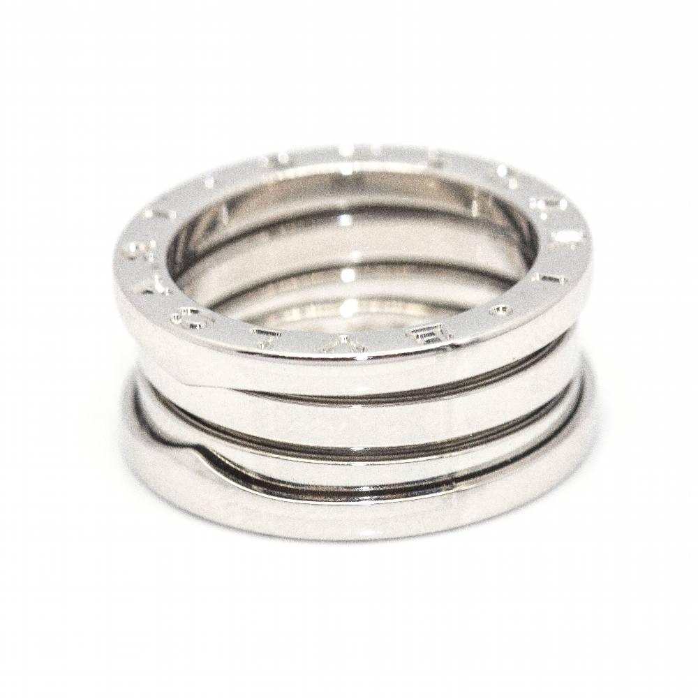 Original BVLGARI Ring, Collection B.ZERO 1 (3 Stripes) in White Gold for woman (with original box and unworn)  Size 5.5 (US) 10,5 (ES) this ring cannot be resized. 18kt White Gold  9,20 grams  Item in perfect condition  Ref.D361991SO