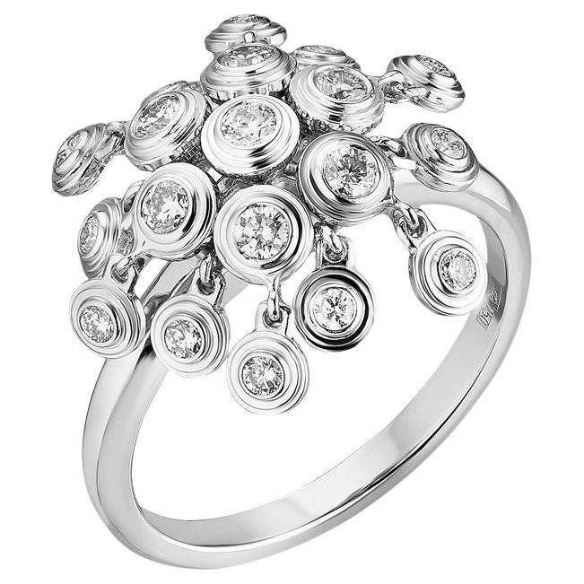 Ring Cartier Weißgold Diamant Legers im Angebot