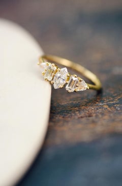 Ring Céleste in 18k gold with diamonds