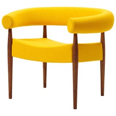 Ring Chair, Nanna and Jorgen Ditzel, Fabric, Oiled Walnut