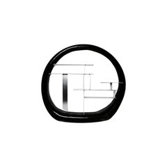 Ring Circular Shelf in Lacquered Wood by Panorammma