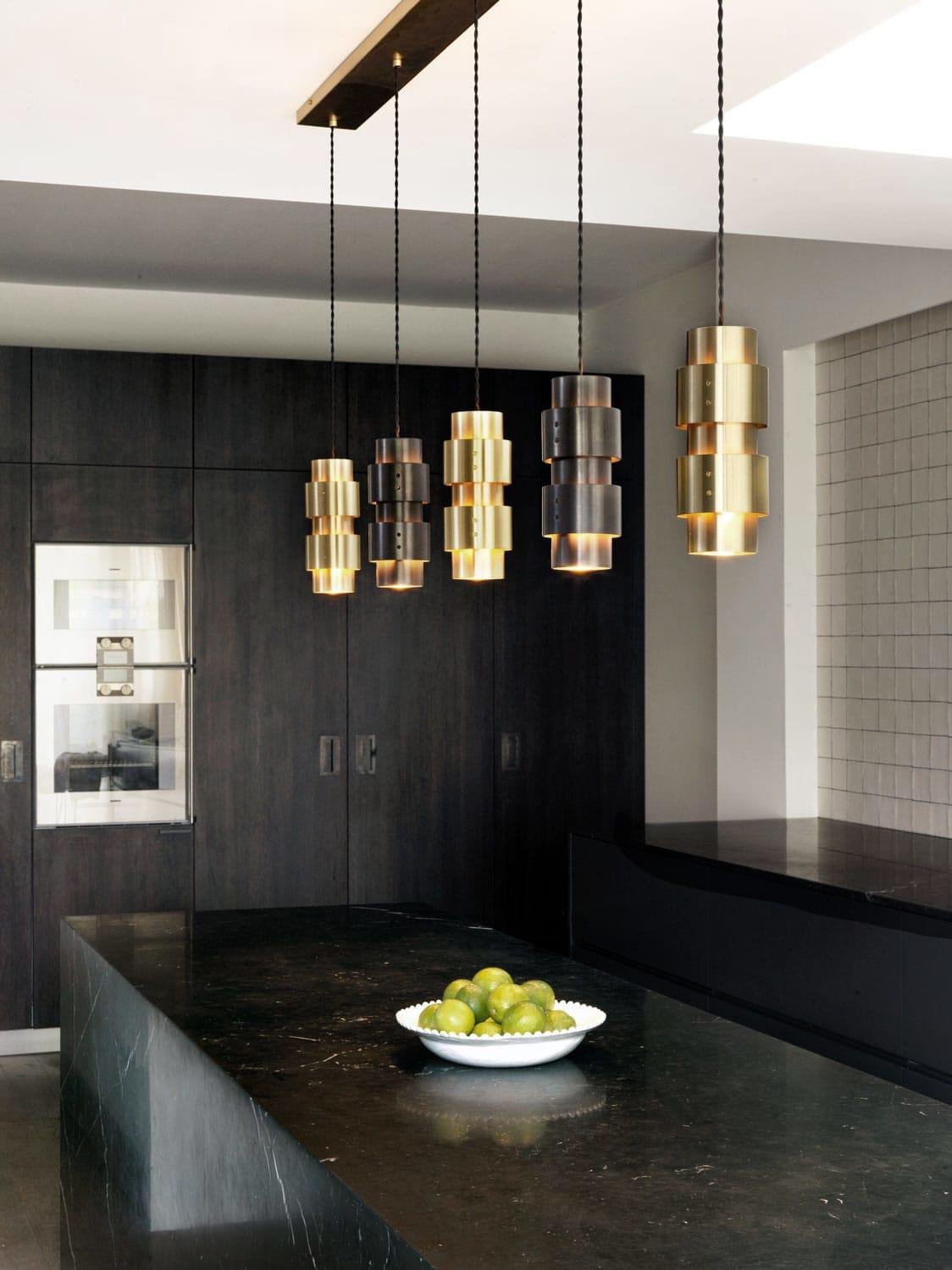 Contemporary Ring Cluster Long 4 Pendant by CTO Lighting