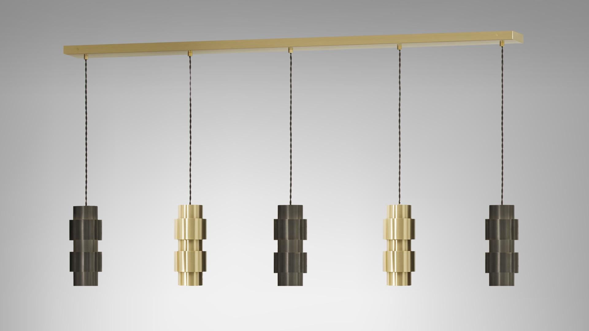 Ottone Ciondolo Ring Cluster Long 5 di CTO Lighting in vendita
