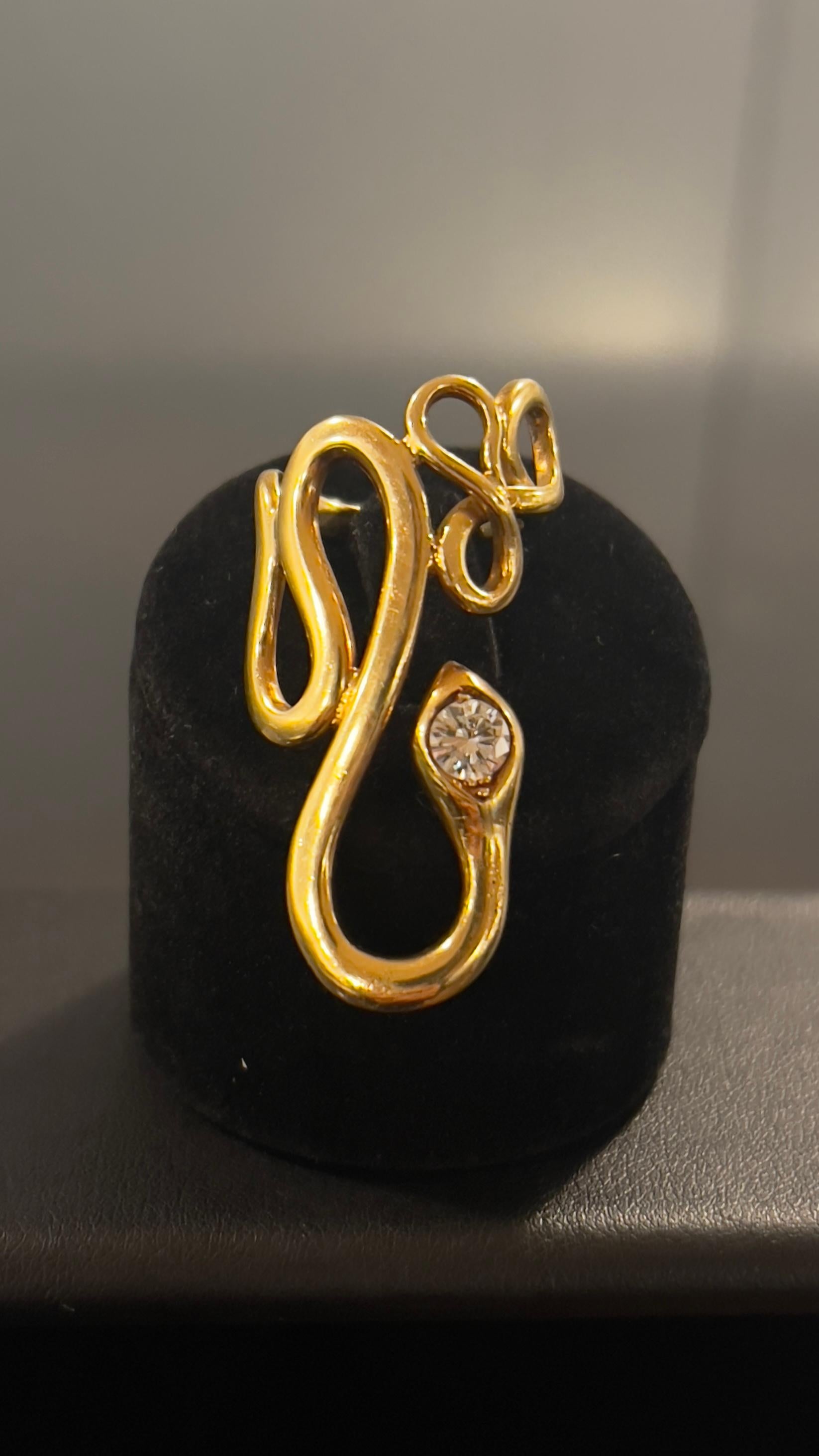 Women's or Men's Ring Codognato Gold and A Brilliant-cut Diamond
