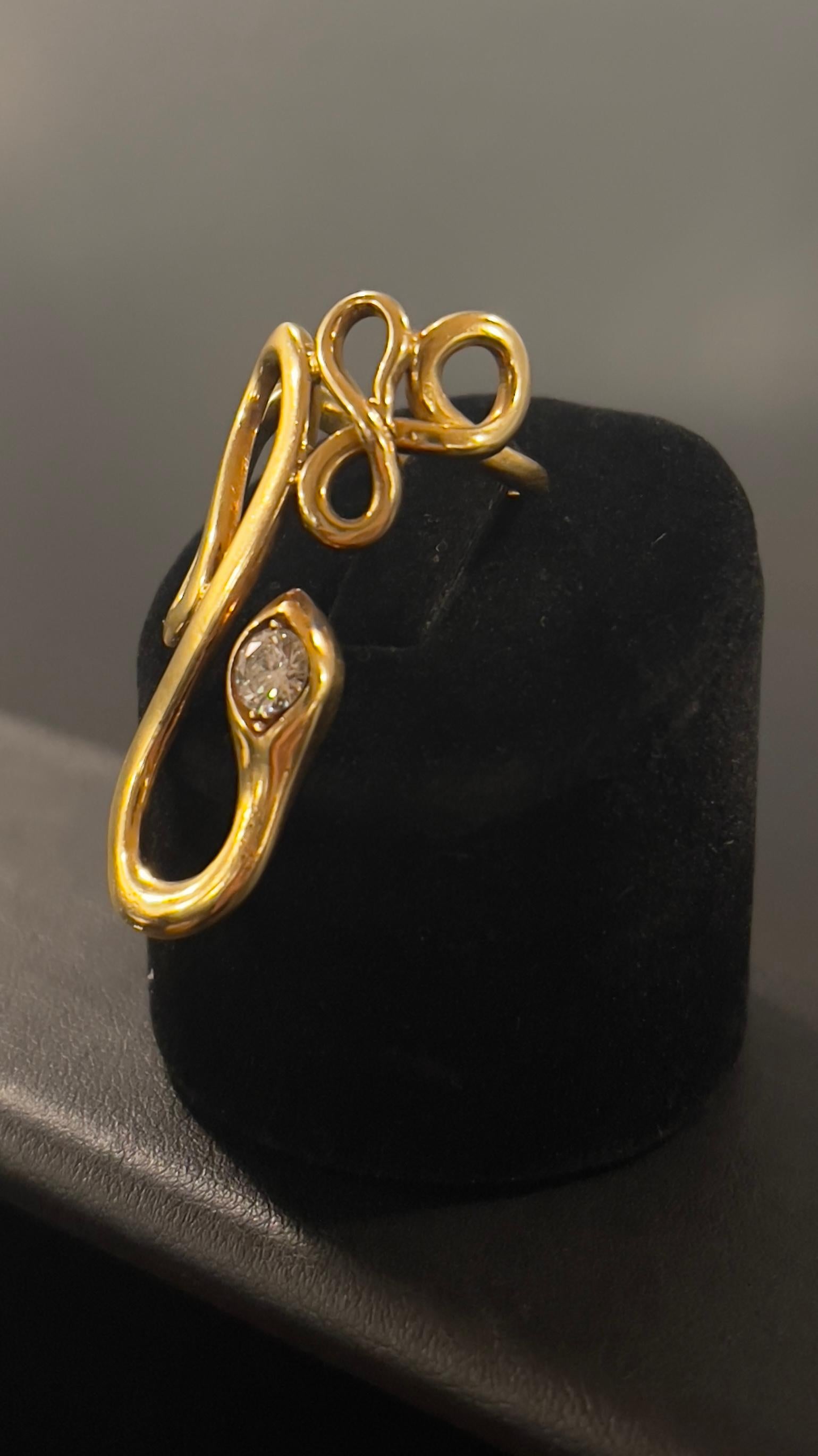 Ring Codognato Gold and A Brilliant-cut Diamond 1