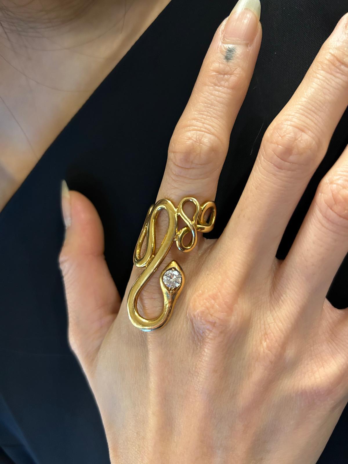 Ring Codognato Gold and A Brilliant-cut Diamond 4
