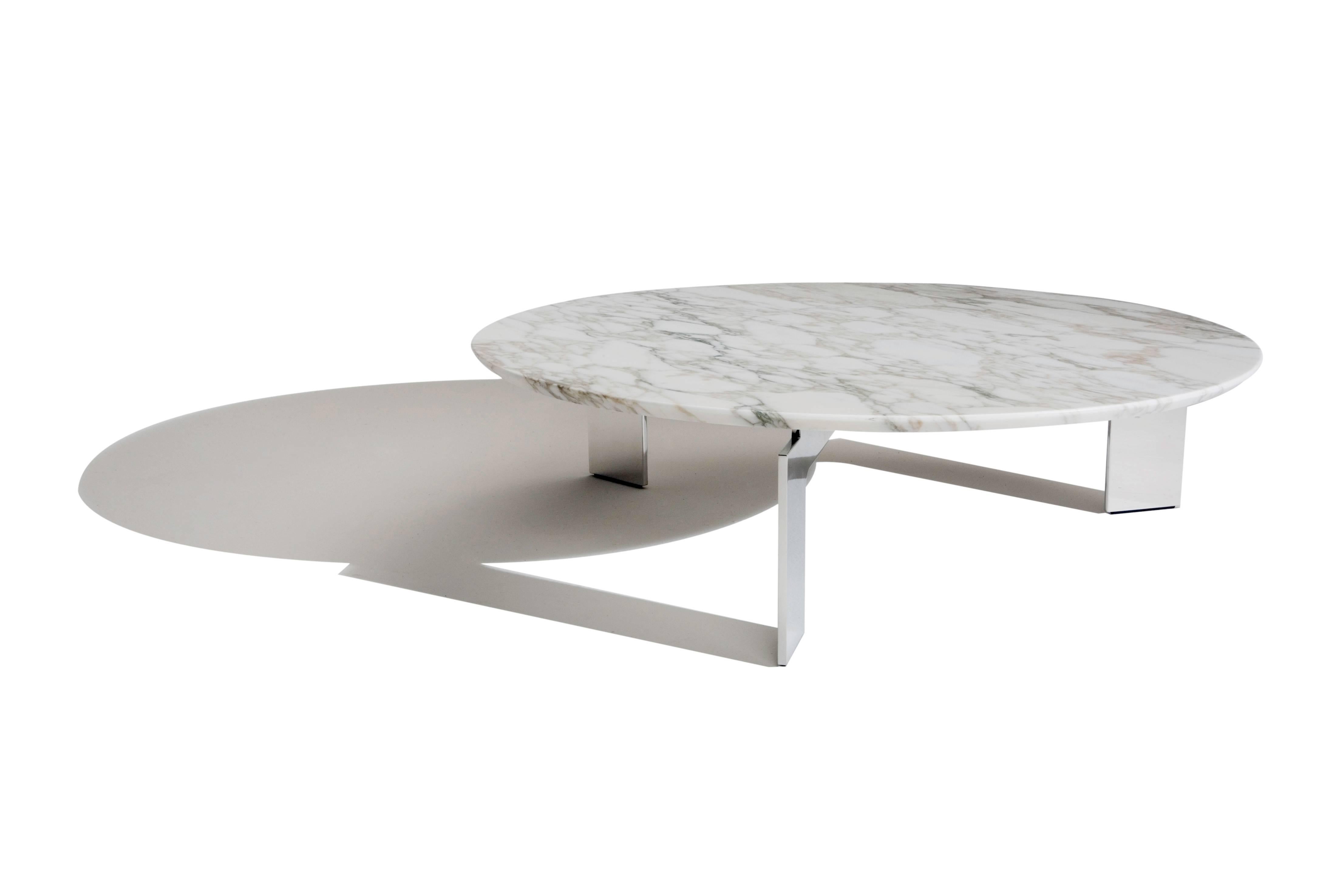 Modern Ring Coffee Table with Marble Top by Maurizio Marconato & Terry Zappa For Sale