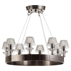Lampadario di cristallo ad anello