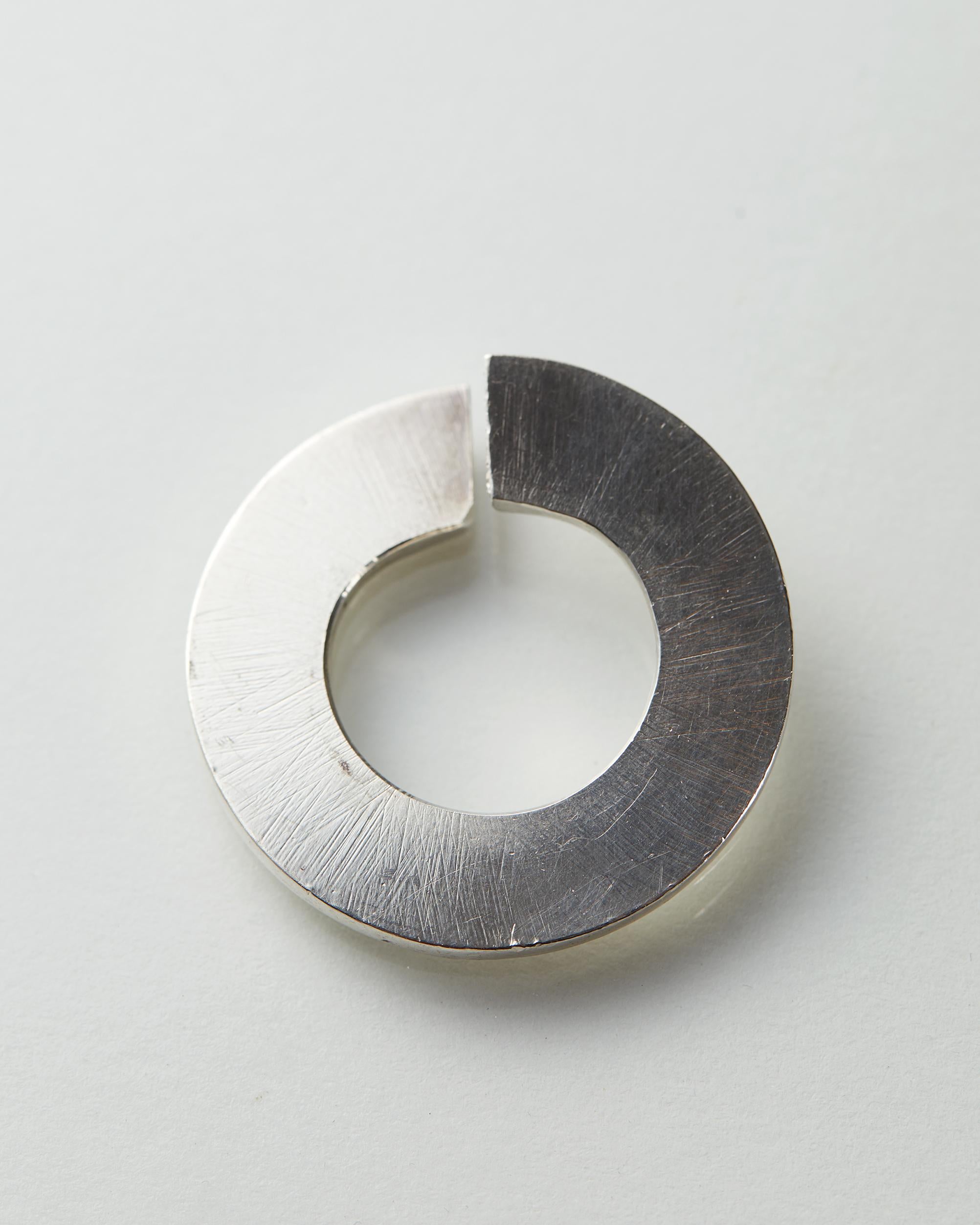 Women's or Men's Ring Designed by Helena Edman, Sweden, 1991 For Sale