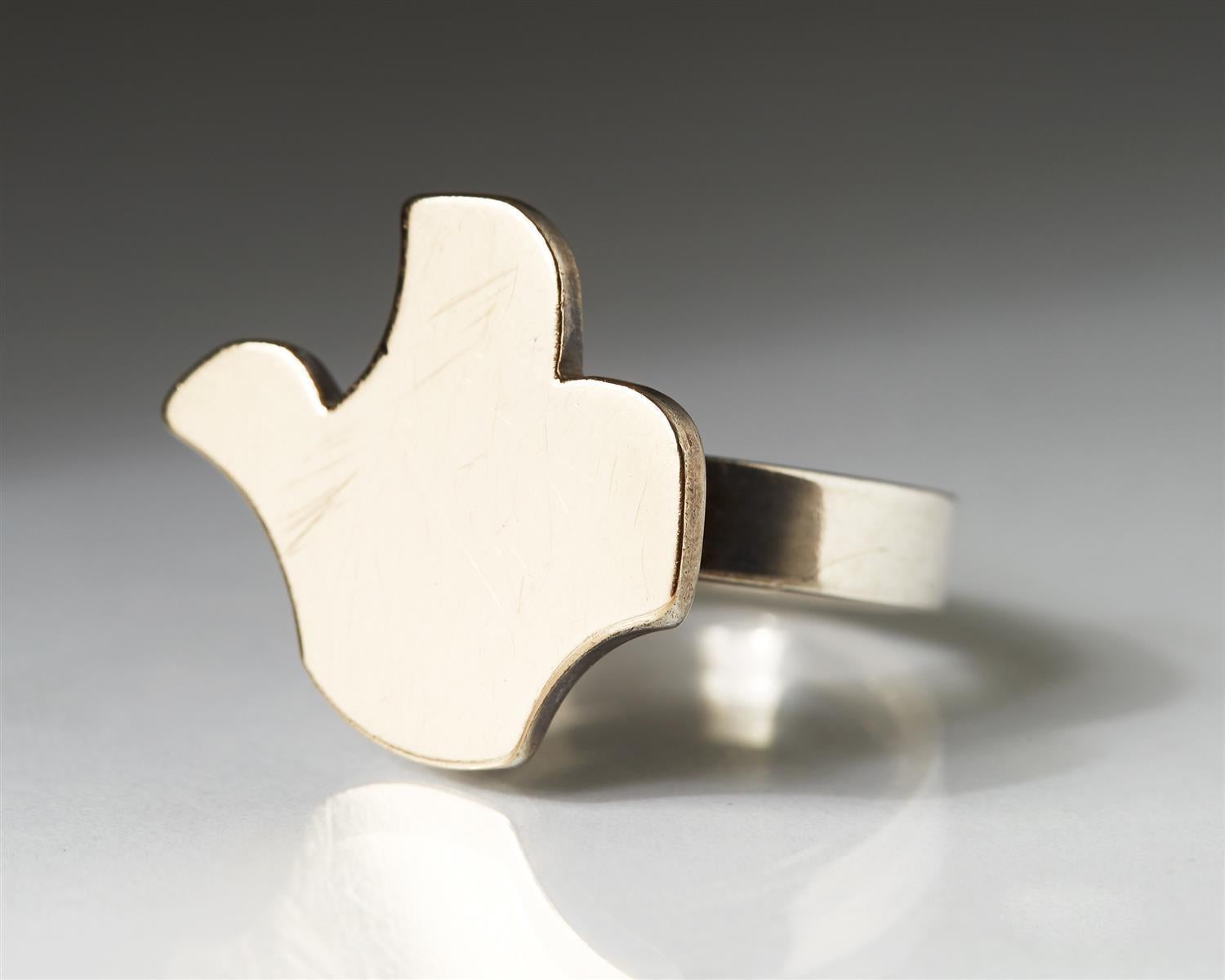 Modern Ring, Designed by Sigurd Persson, Sweden, 1960s For Sale