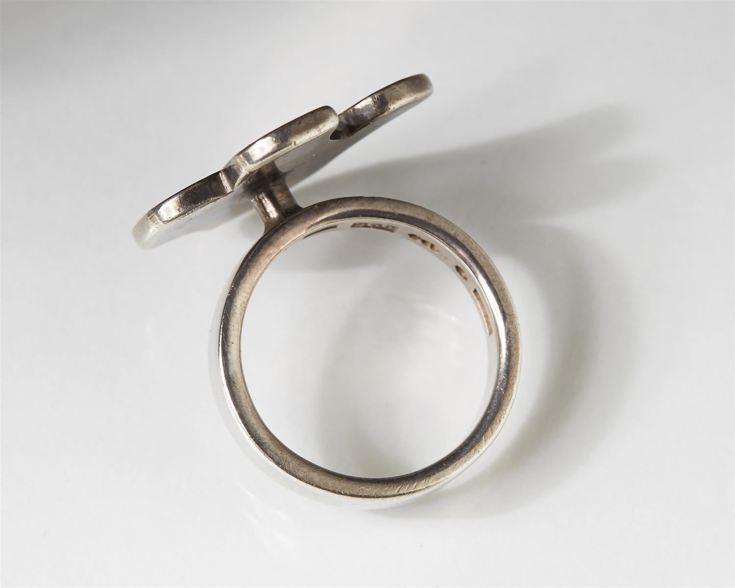 Women's or Men's Ring, Designed by Sigurd Persson, Sweden, 1960s For Sale